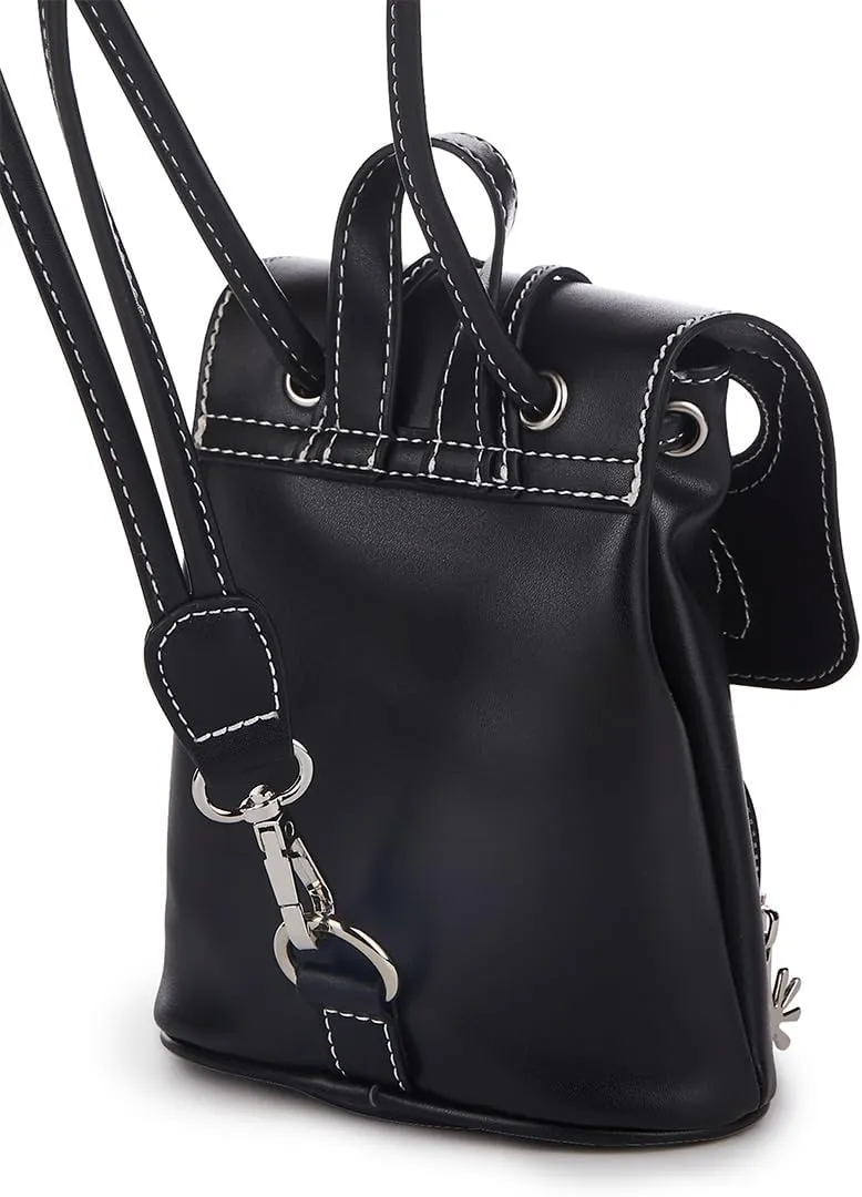 Dolls Kill Feeling Good Butterfly Backpack by Delia's For Adults - Vegan Leather Bag With Cut-Out Butterfly Design and Adjustable Straps - Black