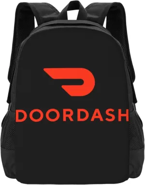 Doordashs Backpack Large Capacity Leisure Travel Backpack Book Bag Outgoing Daypack 12.5x5.5x16.5 inch