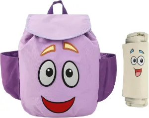 Dora The Explorer Backpack Character 13" Novelty Backpack With Map Pouch
