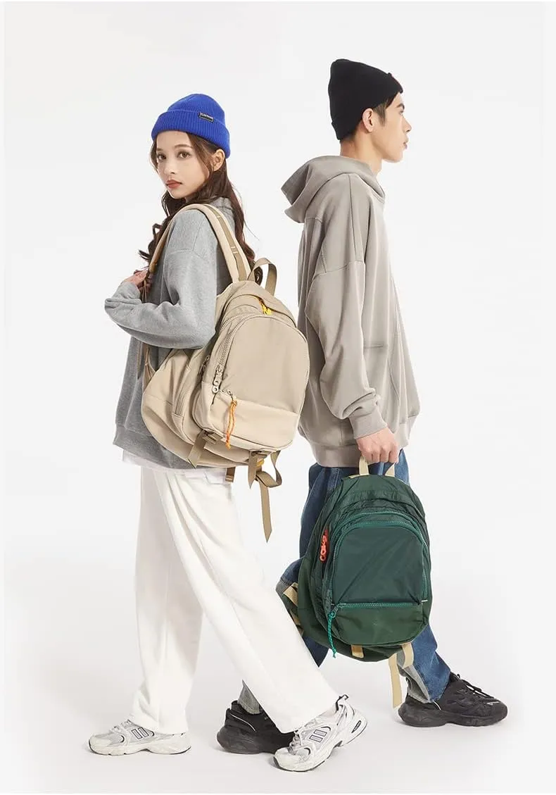 DORIS&JACKY UNISEX Campus Backpack Large Capacity Travel Casual Daypack For Women(Green)