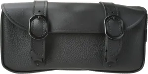 Dowco Willie & Max 59590-00 Black Jack Series: Synthetic Leather Motorcycle Tool Pouch, Black, Universal Fit, 12in.W x 5in.H x 2.5in.D