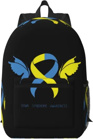 Down Syndrome Awareness Month Backpack for Worker Business Hiking Travel Shoulders Bag Fashion Backpack