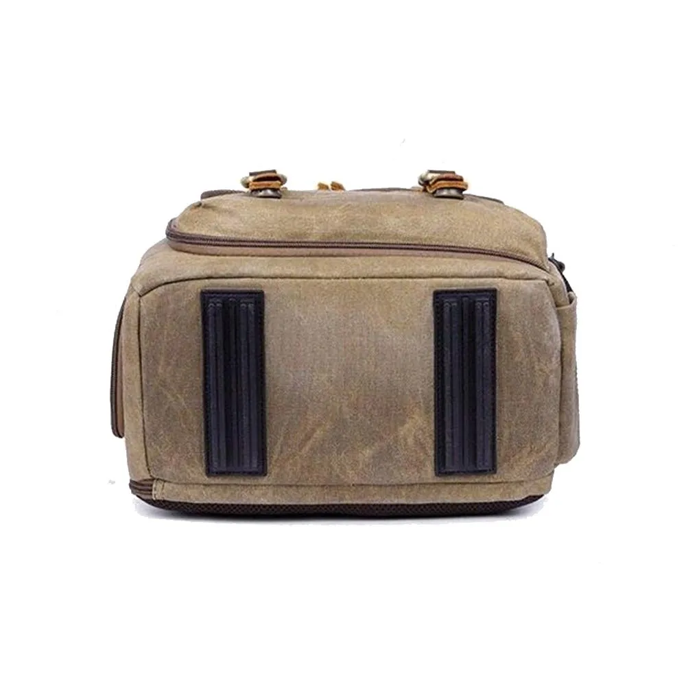 Durable Canvas Camera Bag with Padded Compartments