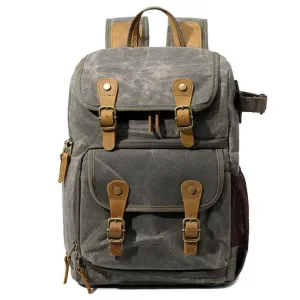 Durable Canvas Camera Bag with Padded Compartments