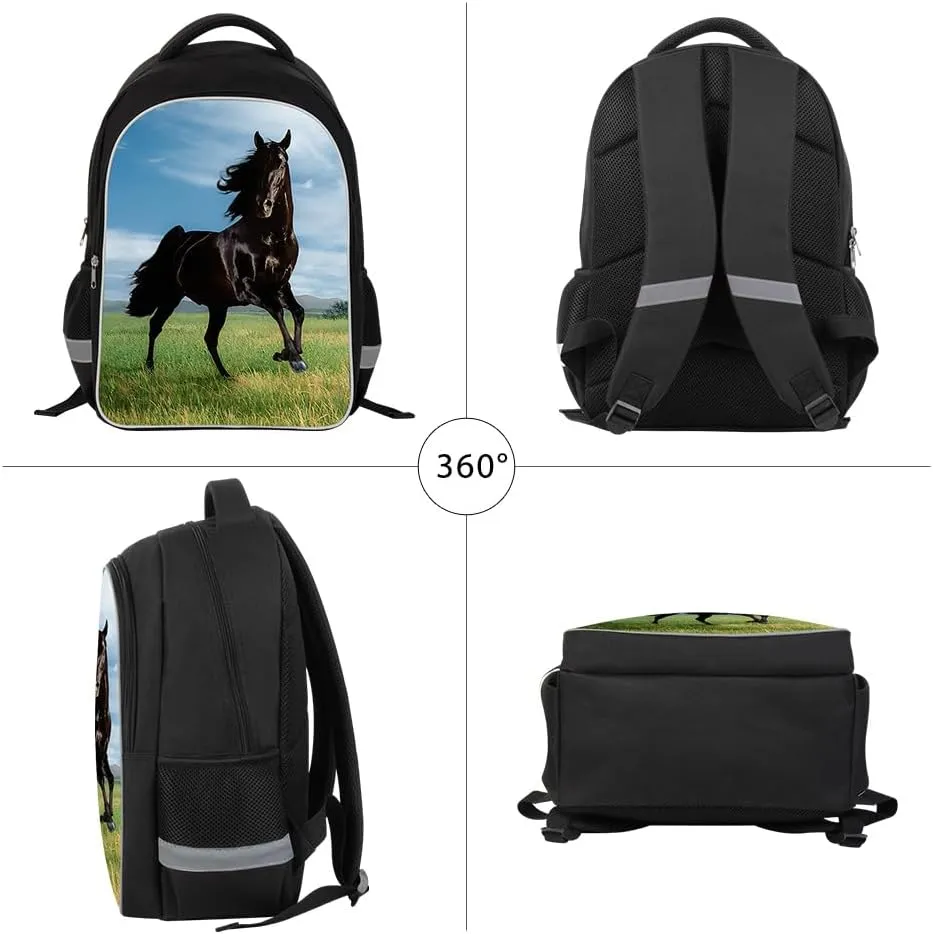 Durdable Students School Backpack Children Travel Bookbag Lunch Bag Pencil Case for Boys Girls