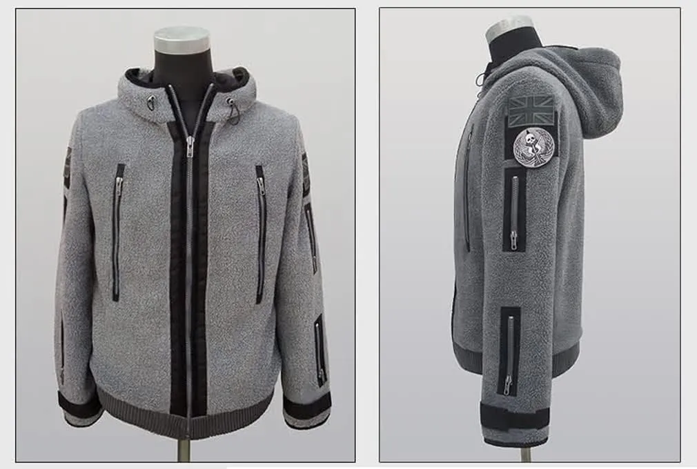 Duty Call Cosplay Costume Simon Riley Fleece Hoodies Jacket TF 141 Ghost Team Uniform With Armbands Face Scarf