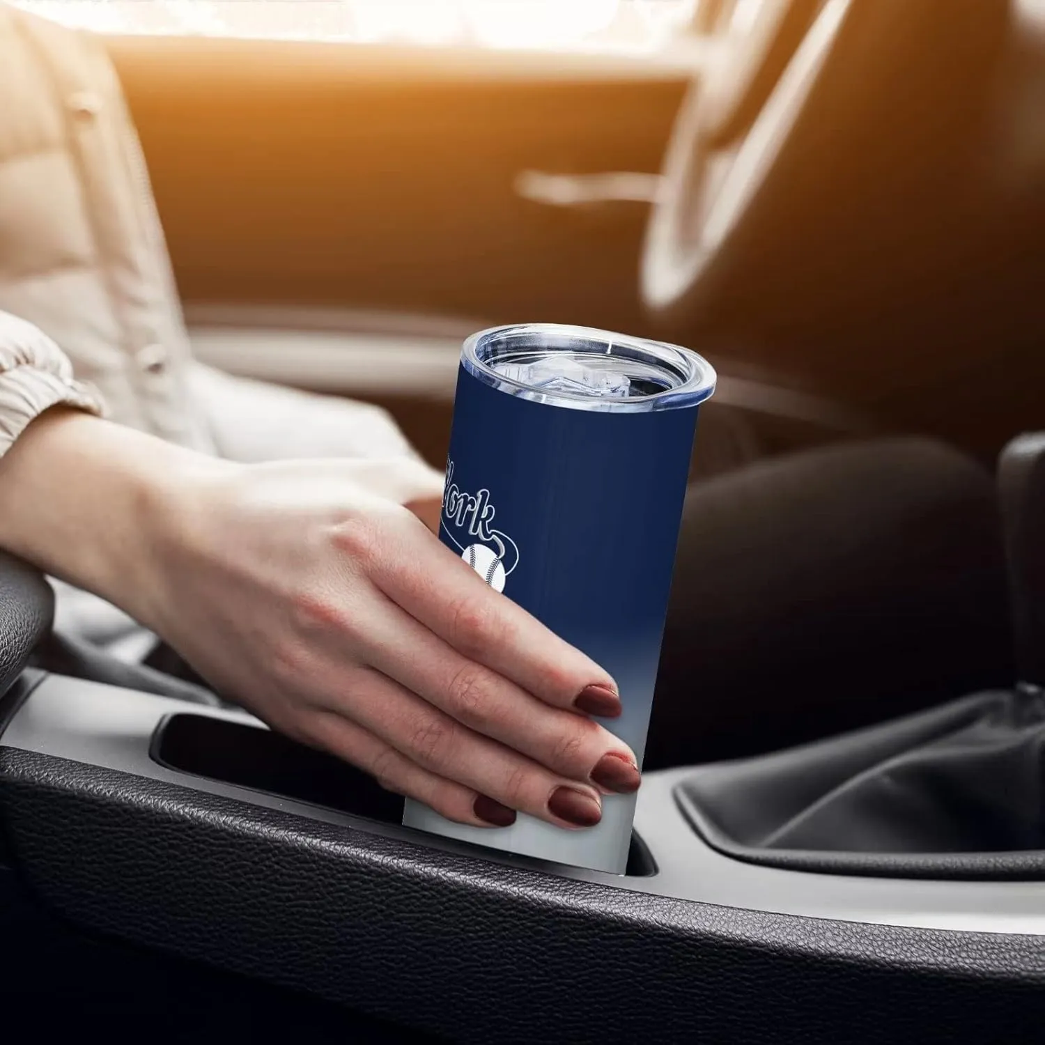 EBBUGAS New York EST 1903 Tumblers 20oz Straight Skinny Car Cups Sports Travel Coffee Mug, Stainless Steel, Insulated,Classic Collection Gifts for Men Women Fans.