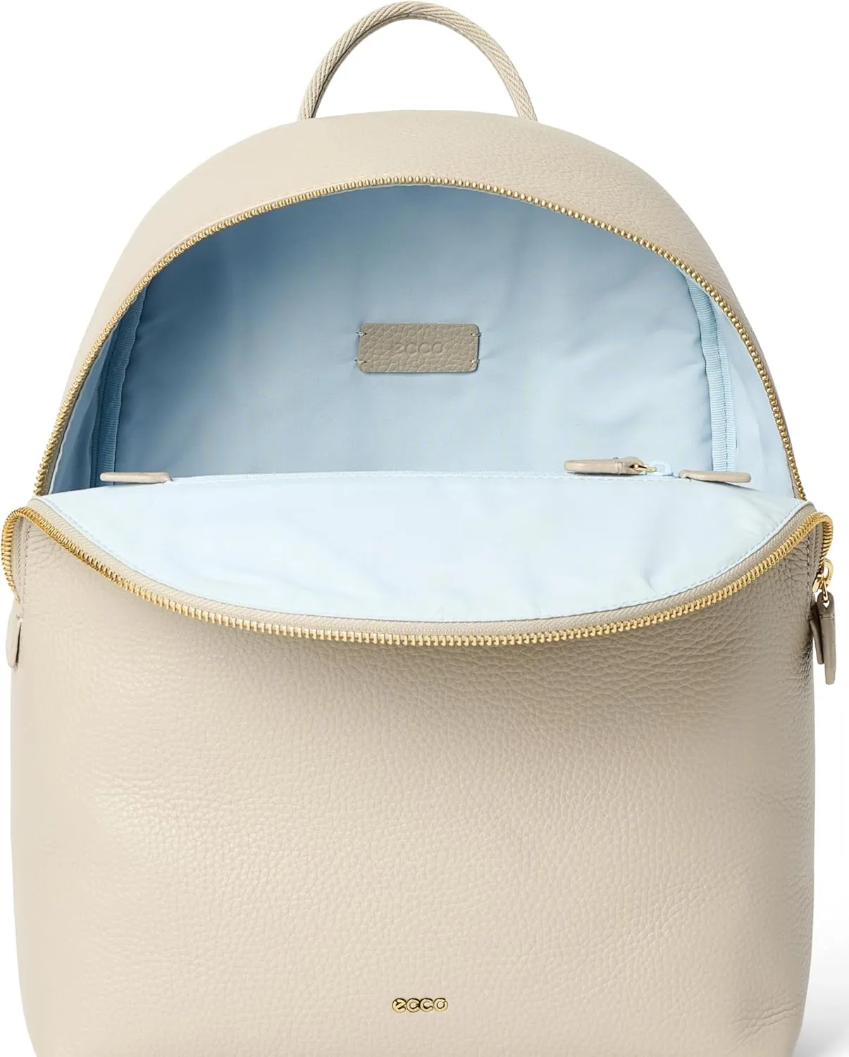 ECCO Medium Leather Backpack, Sand