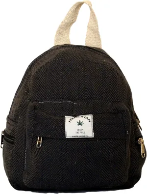 Eco Friendly Mini Backpack For Women Handmade Hemp Backpack For Women organic Beautiful Small Backpack
