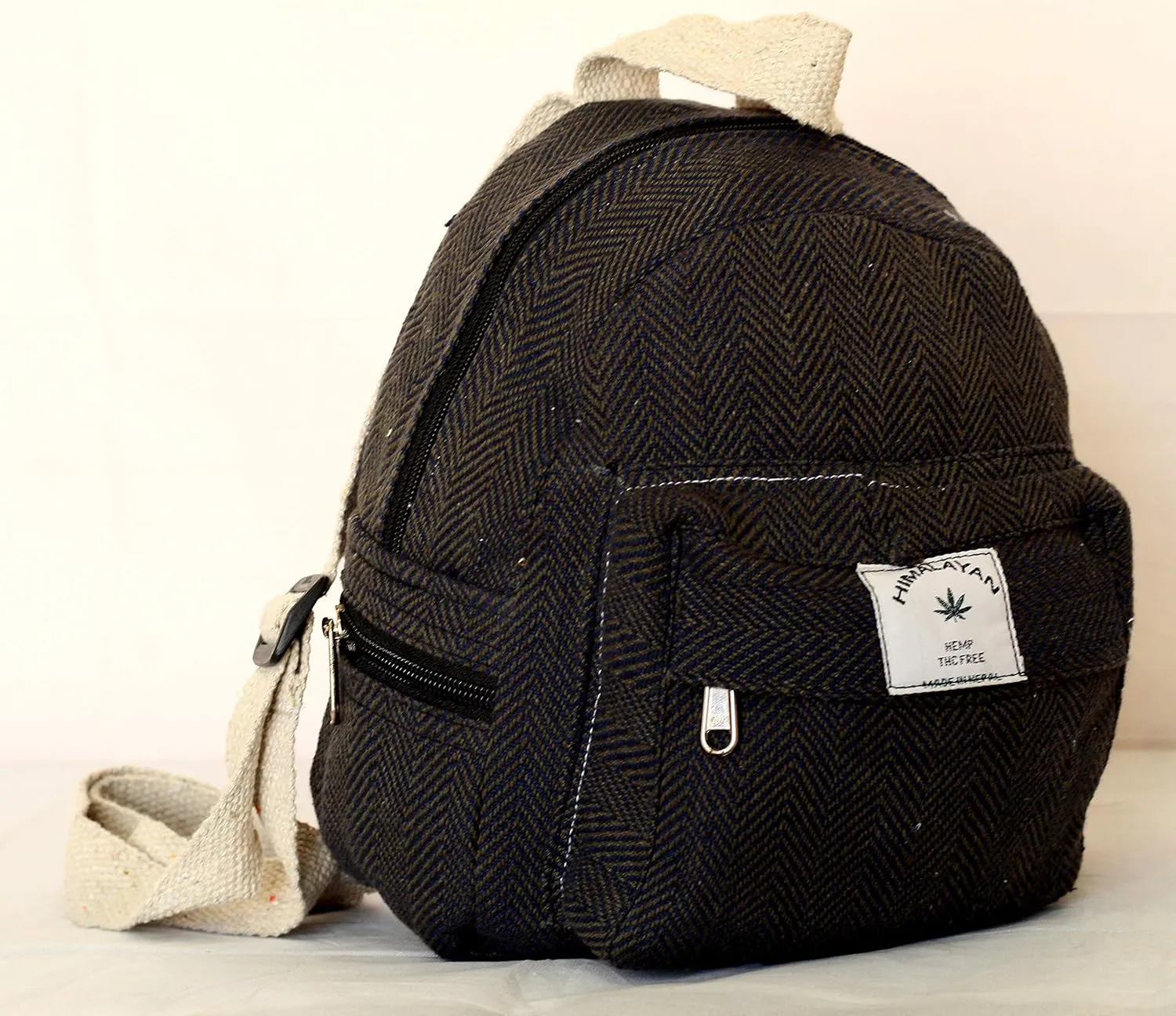 Eco Friendly Mini Backpack For Women Handmade Hemp Backpack For Women organic Beautiful Small Backpack