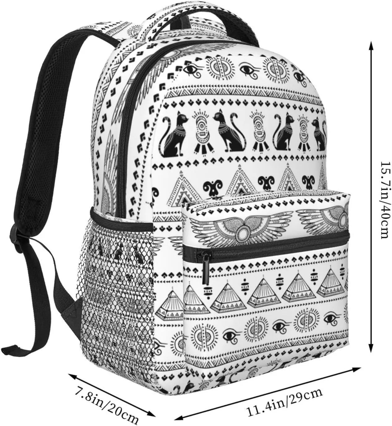 Egypt Laptop Backpack Ancient Egypt Backpack Travel Bag Laptop Computer Hieroglyph Bag for Women Men