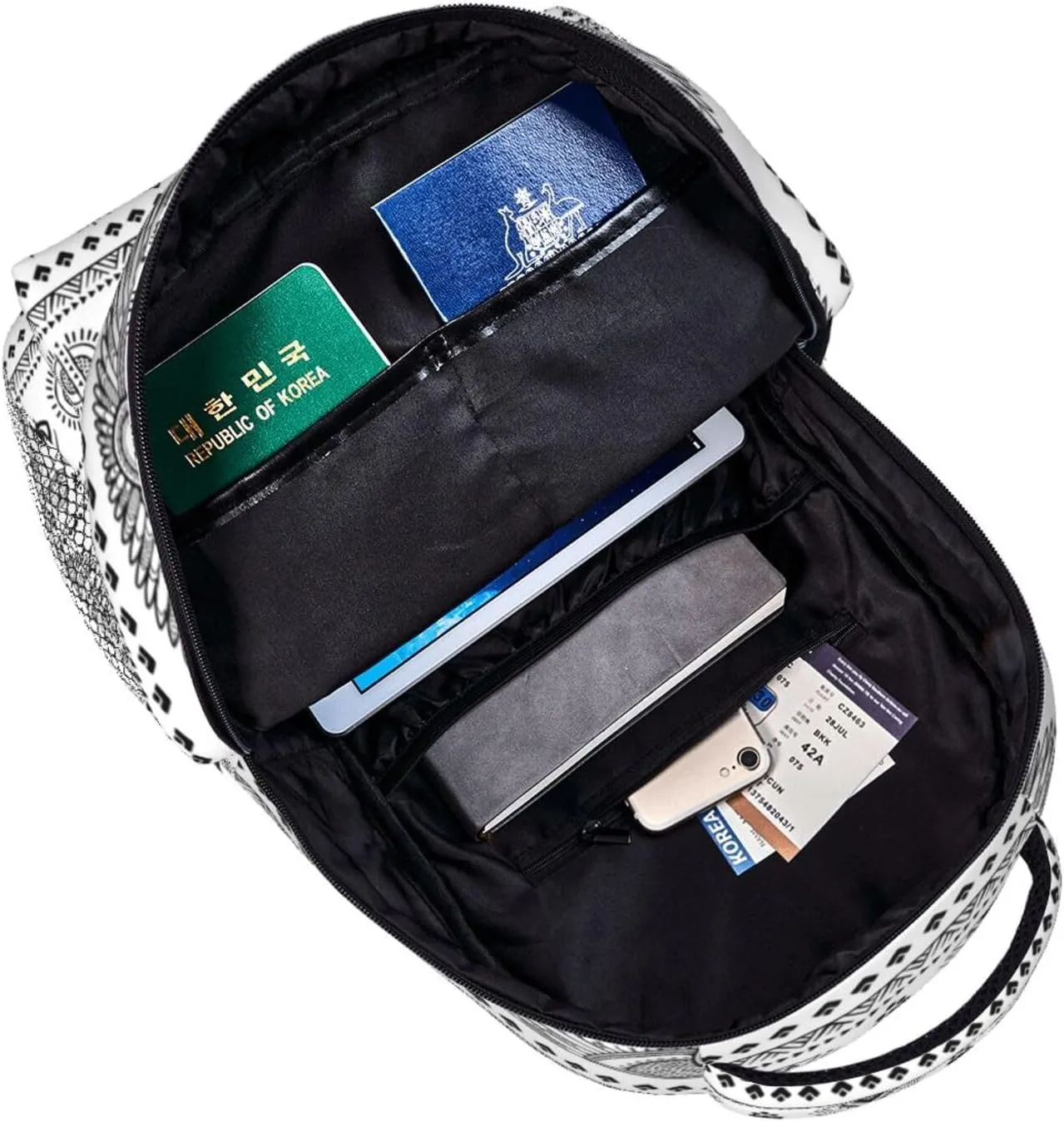 Egypt Laptop Backpack Ancient Egypt Backpack Travel Bag Laptop Computer Hieroglyph Bag for Women Men