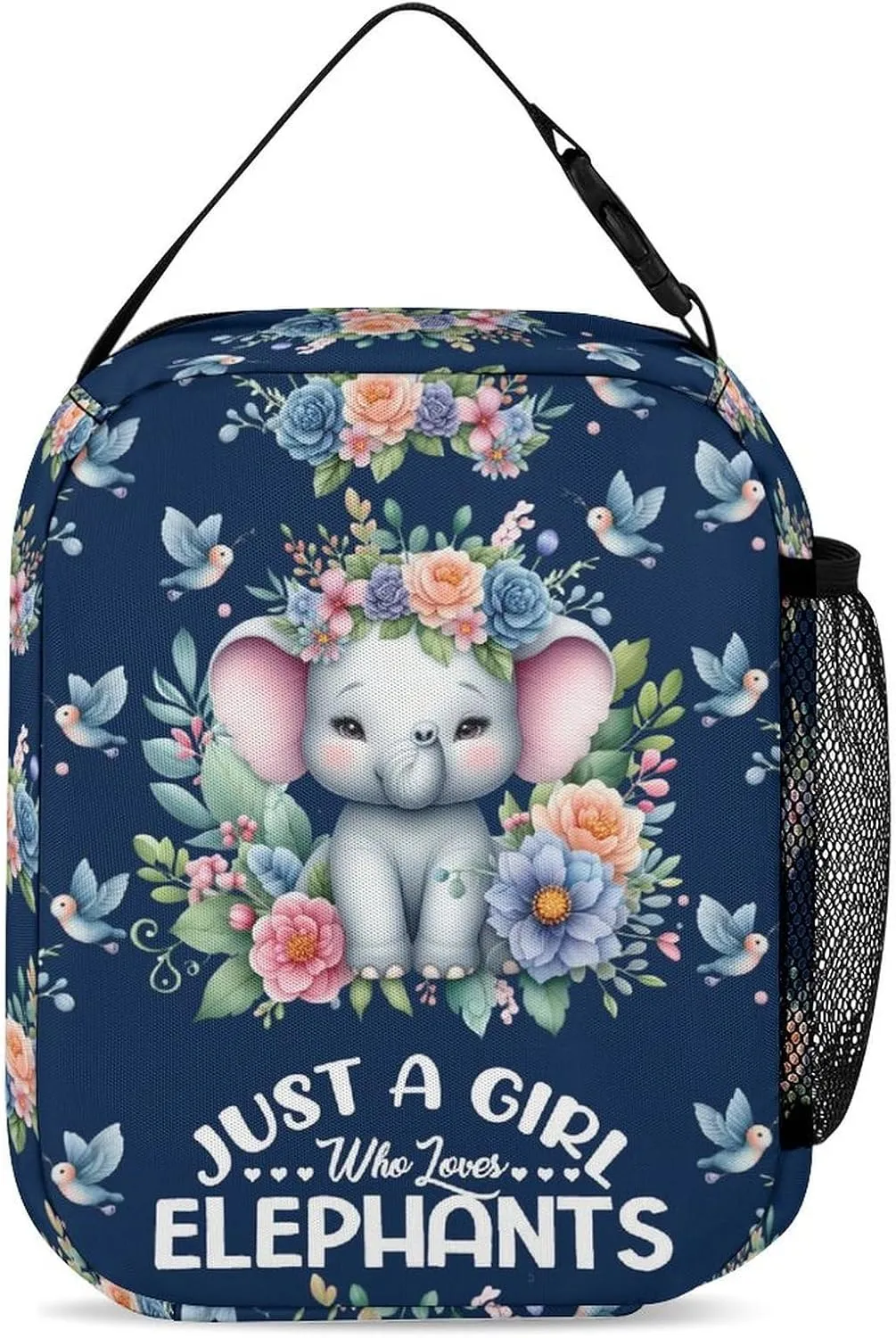 Elephant Backpack with Lunch Box & Pencil Case for Kids Girls Boys School, 16 Inch Cute Elephant Bookbag, School Backpack for Students Children, sustainable, Lightweight, Large Capacity