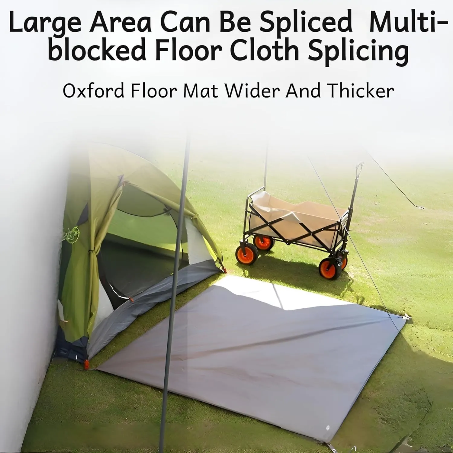 [Ellniges]【Multi-Functional Outdoor Mat】 Waterproof Oxford Cloth Ground Sheet – for Camping, Picnics, and Kids Playtime, 210D Fabric with Quick-Dry Technology