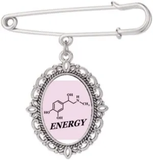 Energy Strength Structure Molecular Chestry Brooch Pin Dress Shirt Shawl Clips