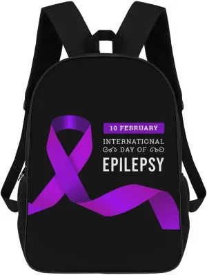Epilepsy Awareness Month Backpack for Worker Business Hiking Travel Bag Shoulders Bag