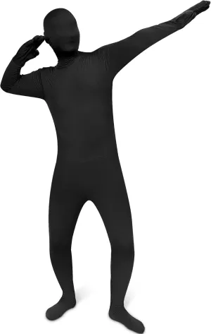Eurzom Zentai Bodysuit Spandex Stretch Costume Unisex Cosplay Unitard Halloween Costume, Black