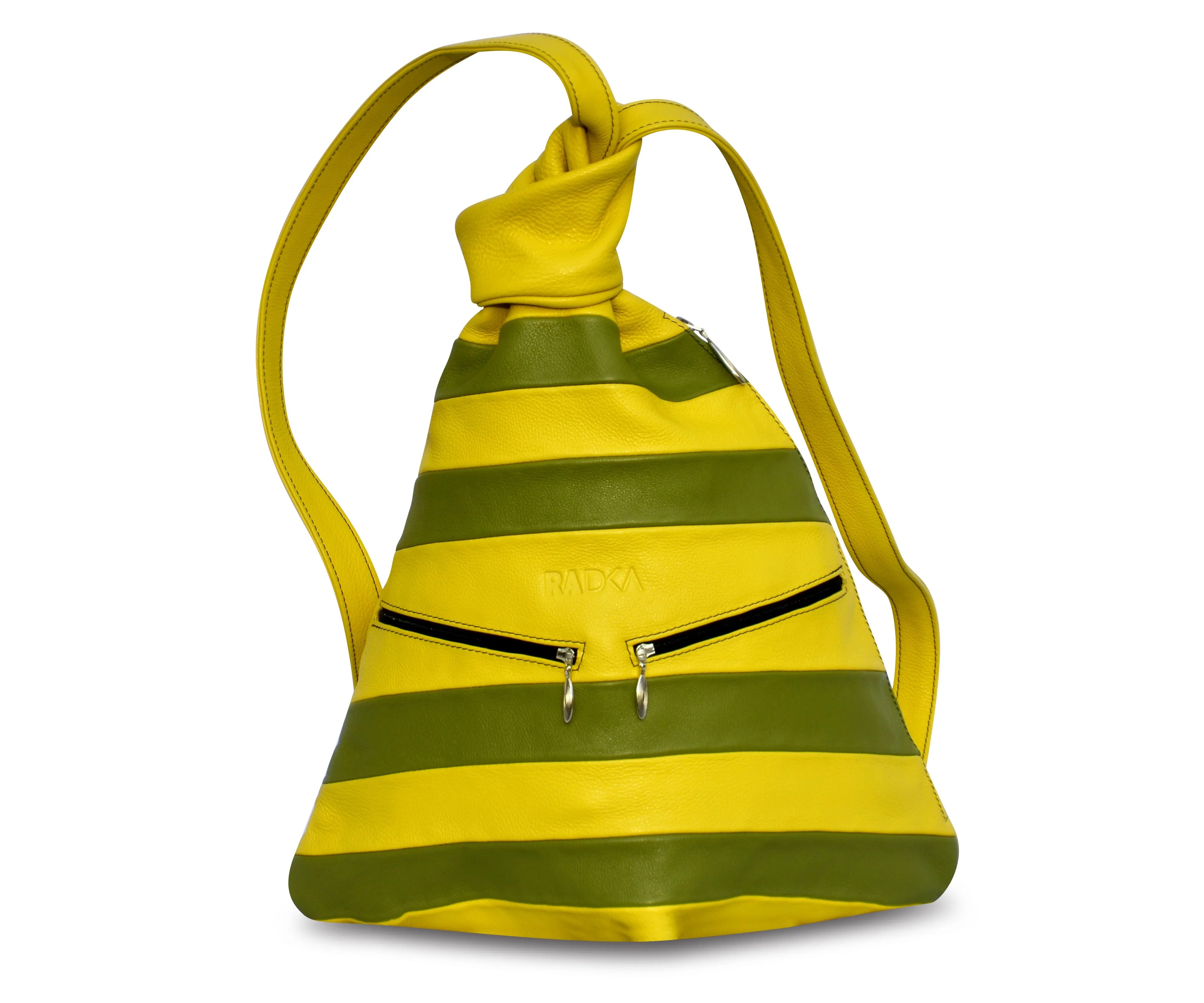 Exclusive Artisan Leather Backpack Stripped – Ideal for Travel & Daily Adventures