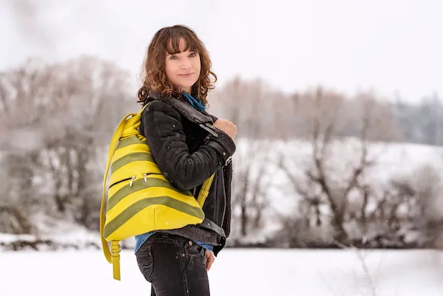 Exclusive Artisan Leather Backpack Stripped – Ideal for Travel & Daily Adventures