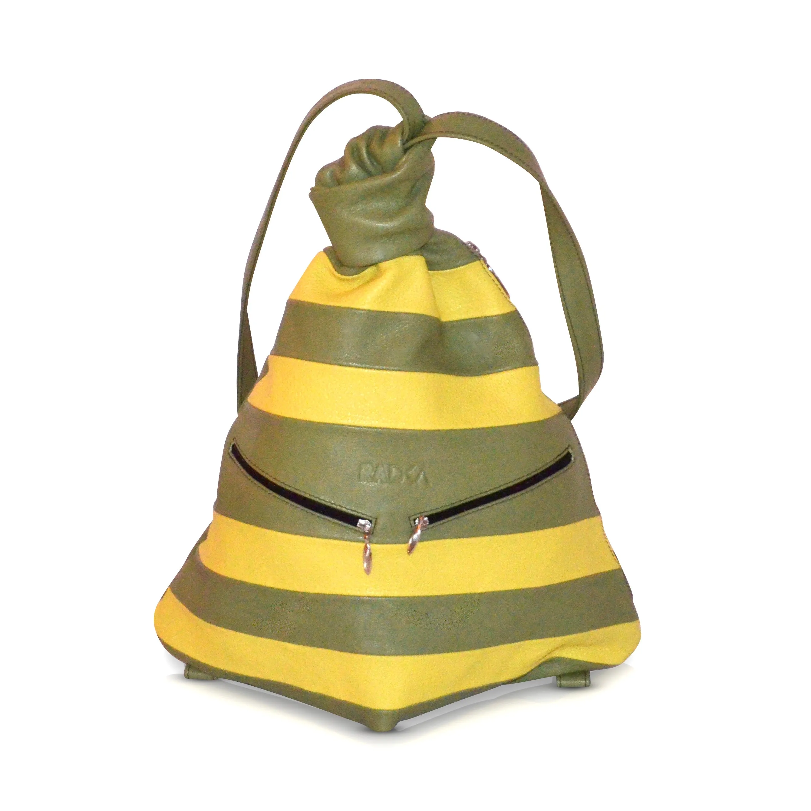 Exclusive Artisan Leather Backpack Stripped – Ideal for Travel & Daily Adventures