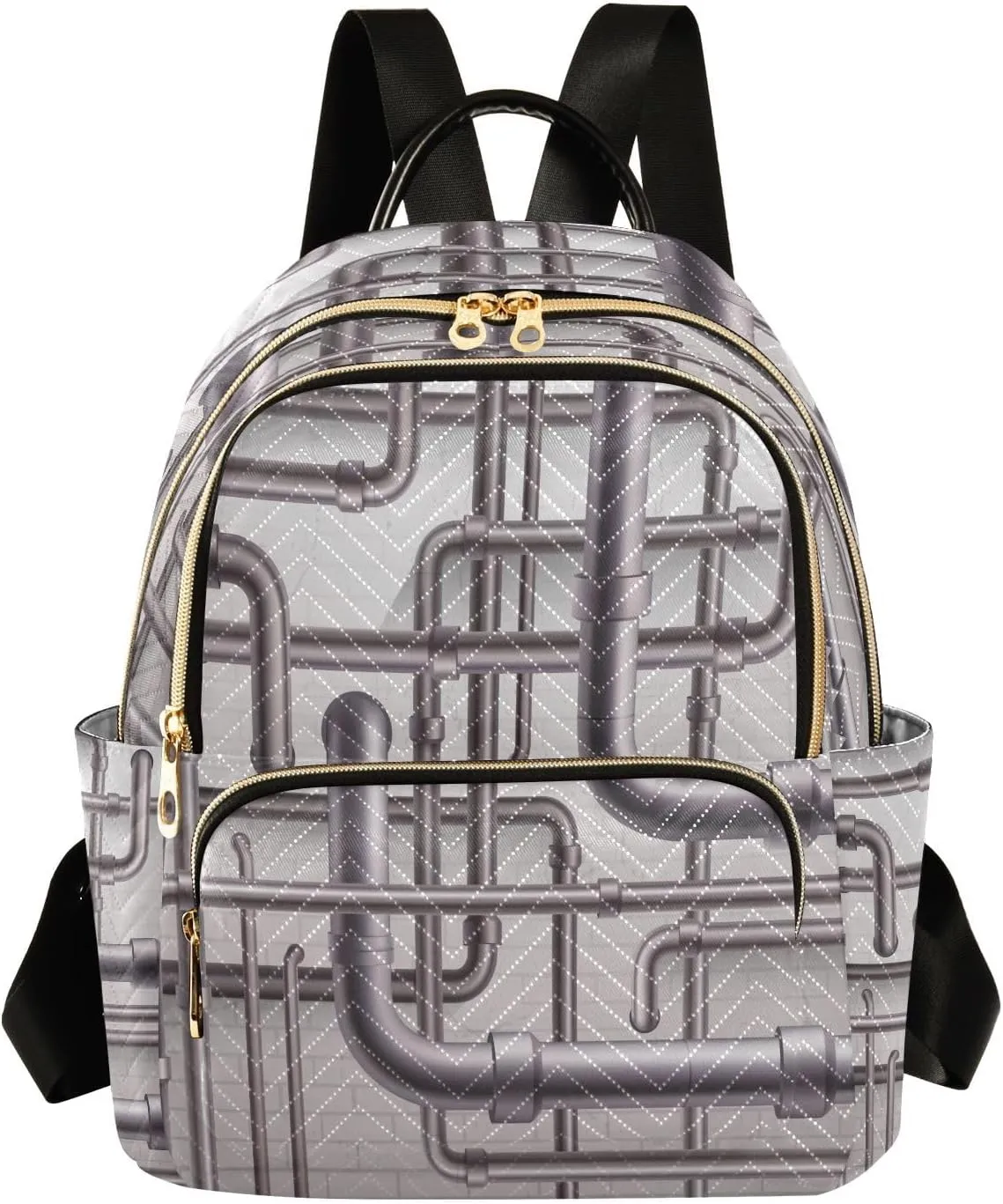 Exnundod Backpack Purse for Women Seamless Industrial Pipeline Travel Backpack Casual Lightweight Daypack,