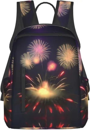 Explosion Fireworks 3d Printing Laptop Backpack Sports Backpack Travel Bag Casual Bag Work Daypack