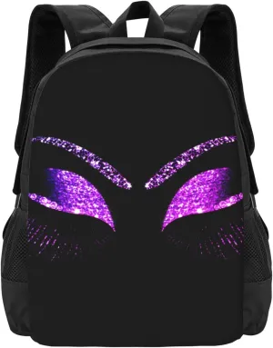Eyelashes Makeup Pink -3 Lightweight Packable Backpack Travel Casual Hiking Daypack Foldable Backpack For Men Women