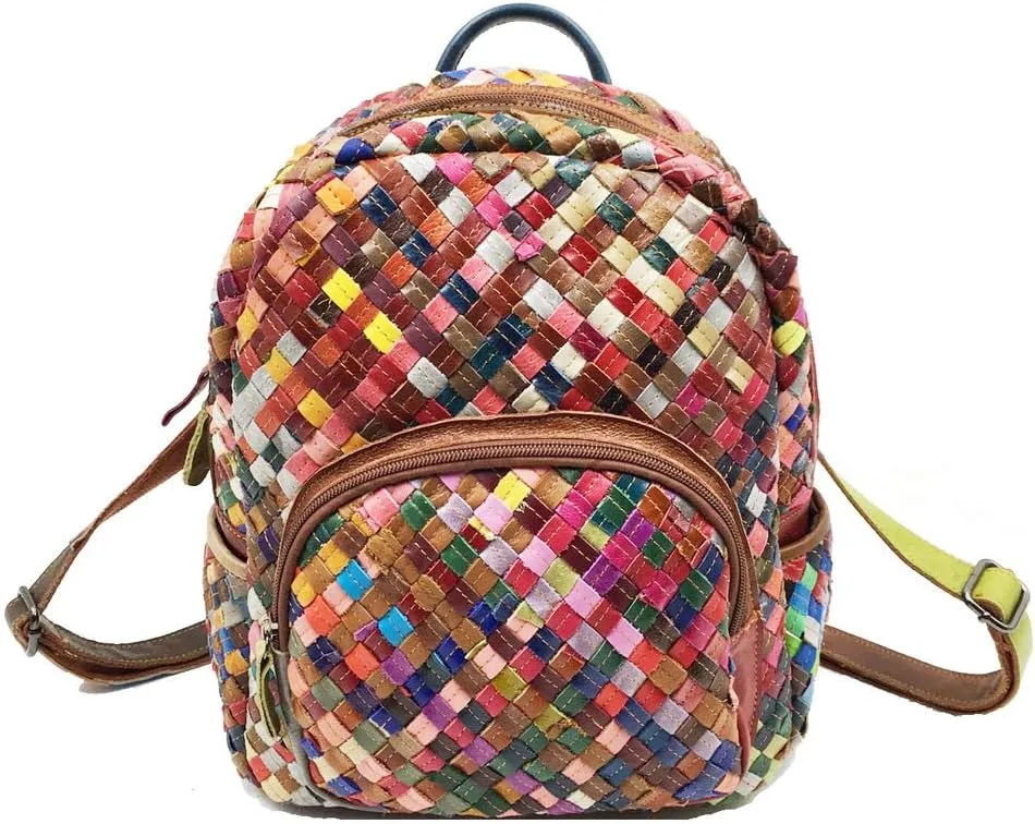 Eysee backpack for women leather cute, Fashion daypack women colourful bag