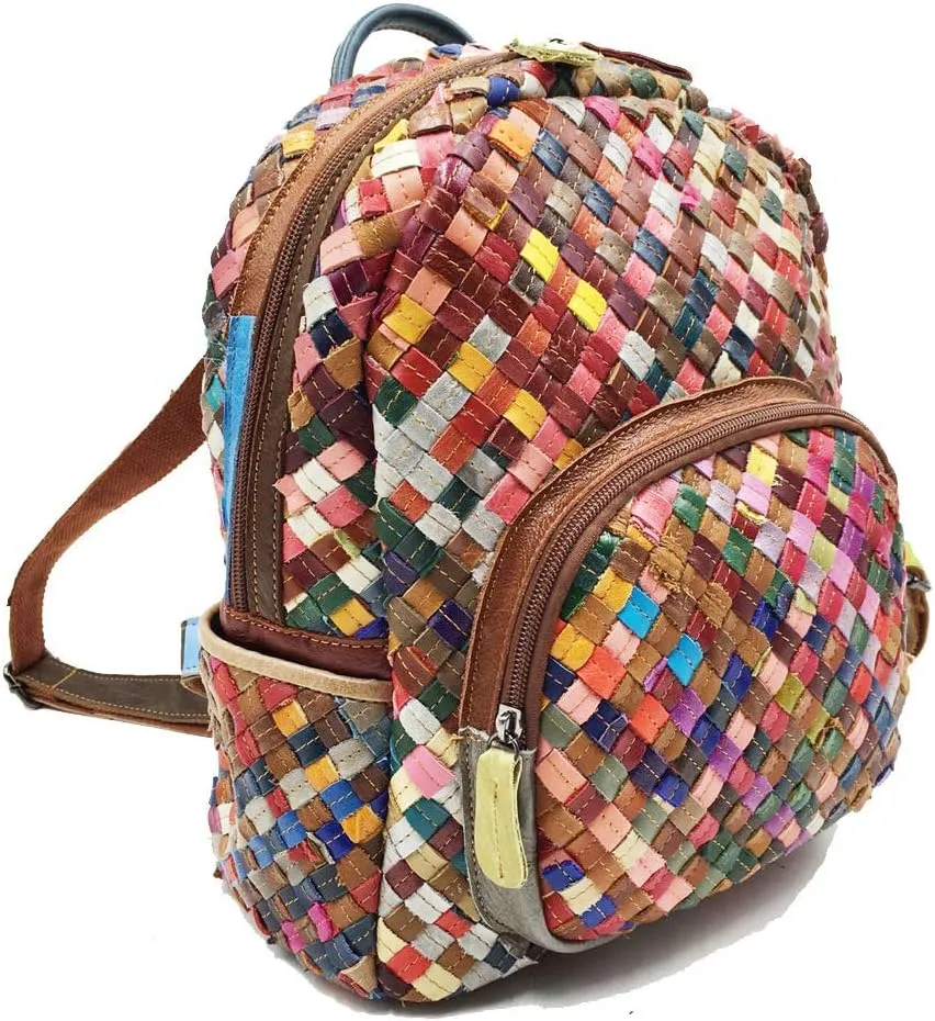 Eysee backpack for women leather cute, Fashion daypack women colourful bag