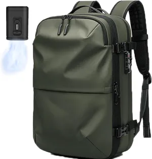 Ezyvac Backpack, Ezyvac Backpack with Vacuum Compression, 2025 Upgraded 60l Expandable Bag with Vacuum Compression (Advanced-Green)