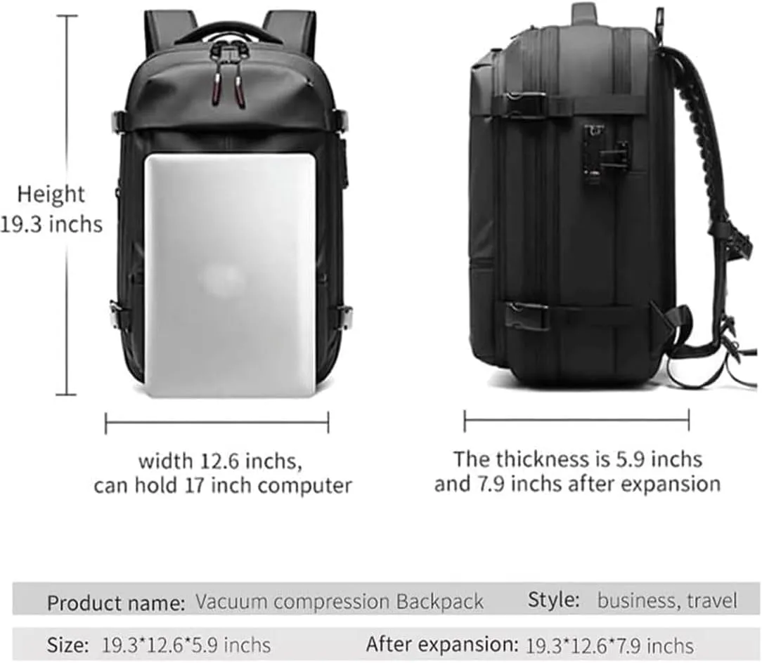 Ezyvac Backpack, Ezyvac Backpack with Vacuum Compression, 2025 Upgraded 60l Expandable Bag with Vacuum Compression (Advanced-Green)