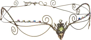Fairy Circlet Headpiece Crown - Cosplay Retro Bronze Renaissance Crown