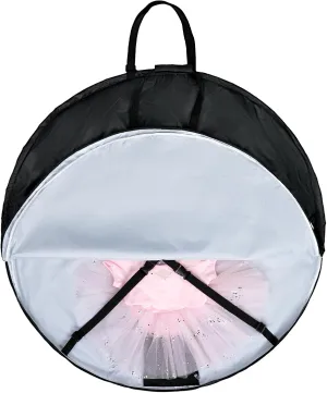 Fanwoli 41 Inch Ballet Tutu Bag with Front Shoe Pocket | Foldable Dance Costume Garment Bag with Adjust Strap, Ideal Garment Bag for Dancers | Competition & Performance