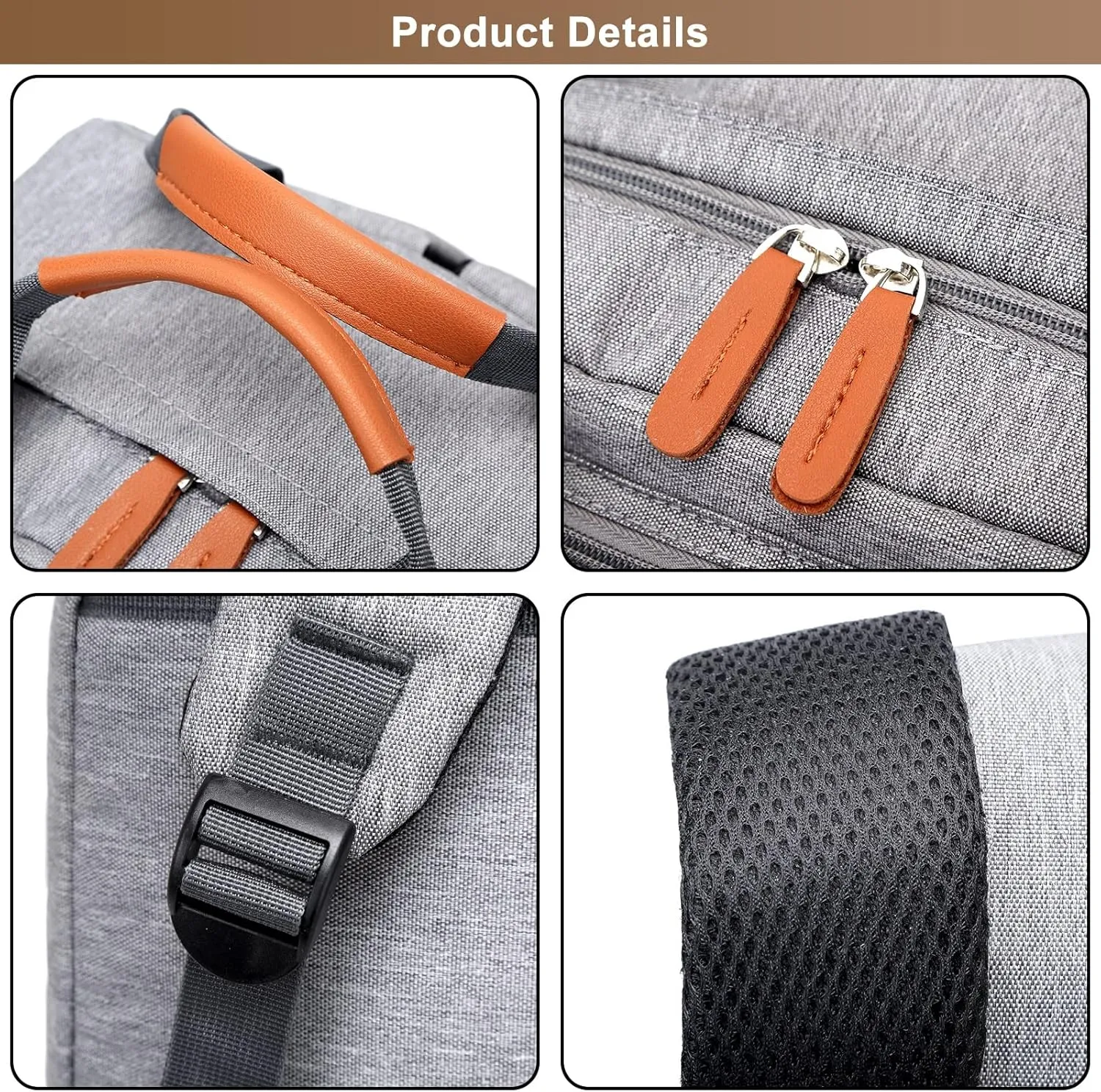 Fashion Men's Travel Backpack Casual Duffle Bag Polyester Weekender Overnight Bag Large Capacity Carry On Bookbags (B/Grey)