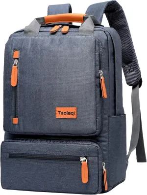 Fashion Men's Travel Backpack Casual Duffle Bag Polyester Weekender Overnight Bag Large Capacity Carry On Bookbags (B/Grey)