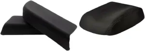 Fit for Honda Pilot 09-15 Black Front Door Armrest & Center Console Leather Cover x3