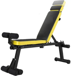 Foldable Dumbbell Bench Multifunctional Sit Up Abdominal Bench Weightlifting Training Arm Muscle Fitness Tool 27cm Seat Width Full Body Incline (Color : Style one)