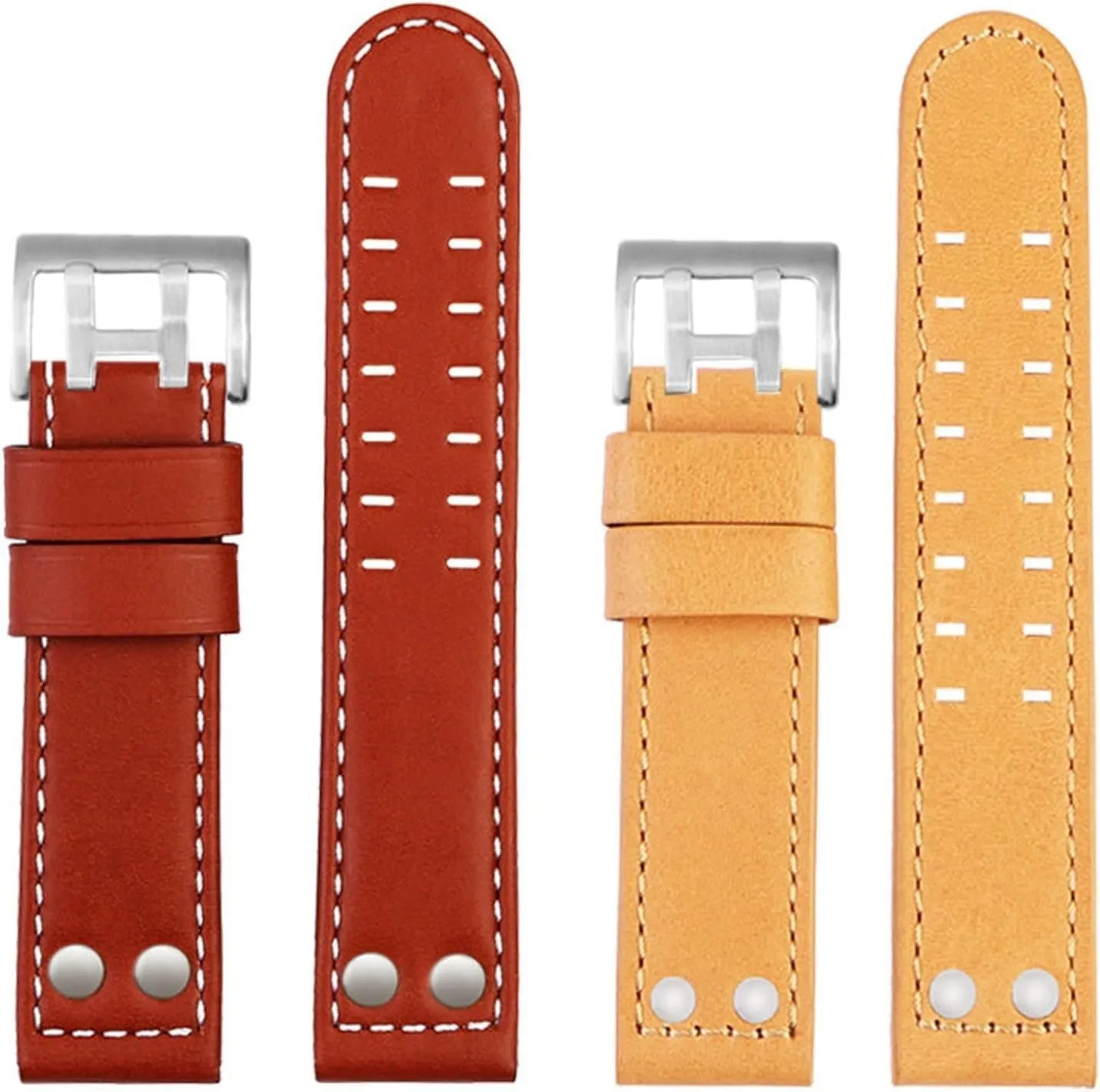 For Hamilton Aviation Watch H77616533 H77616533 Military Style Watch Strap Khaki Genuine Leather Jazz Field Men WatchBand
