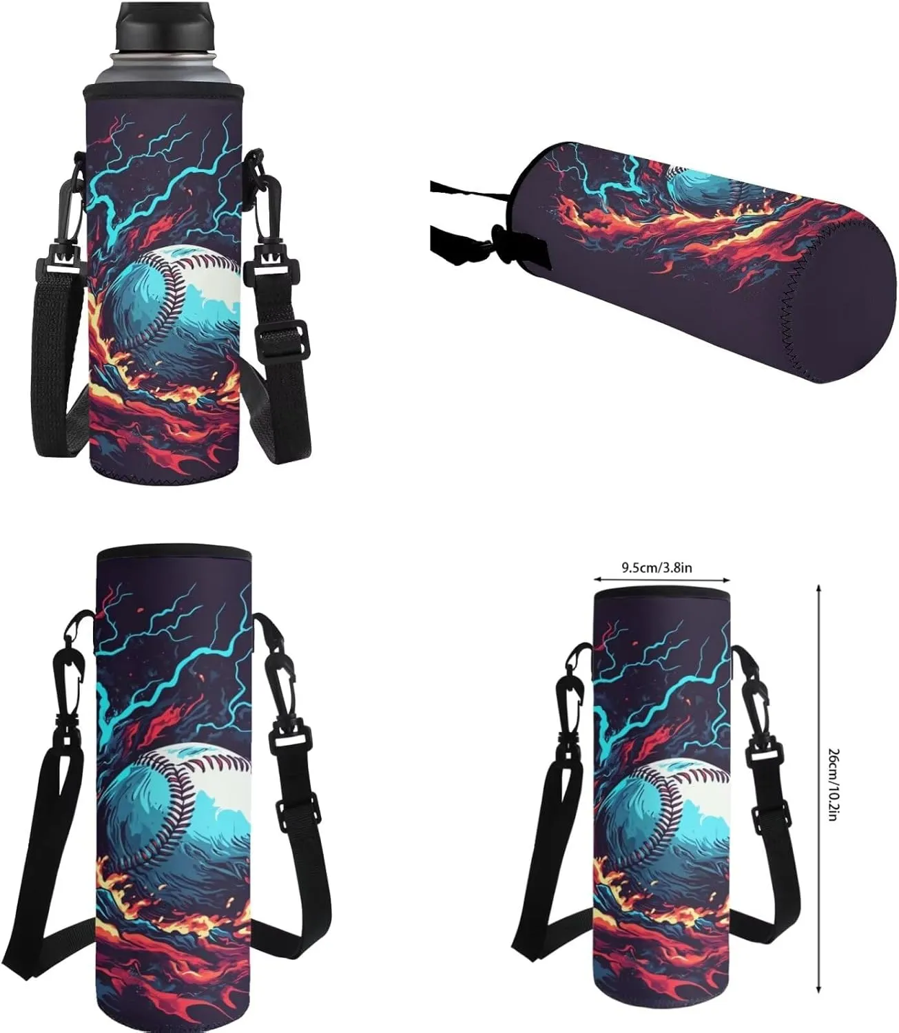 FOR U DESIGNS Baseball Bookbag for Boys 8-12 Lightweight Cool Middle School Book Bags 6th Grade Boys Elementary Bookbag and Lunch Box Set 4 Piece Casual Daypack