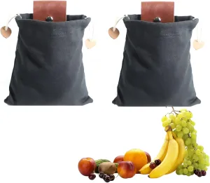 Foraging Bag Waxed Canvas Collapsible, Waxed Canvas Mushroom Foraging Pouch, Camping Bag Belt Packs Waterproof Small Leather Pouch Hunting