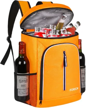 FORICH Soft Cooler Backpack Insulated Waterproof Backpack Cooler Bag Leak Proof Portable Small Cooler Backpacks to Work Lunch Travel Beach Camping Hiking Picnic Fishing Beer for Men Women