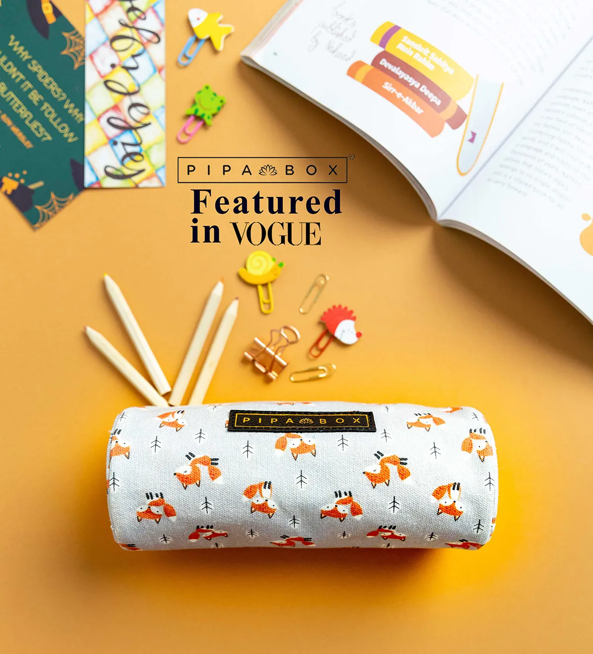 Fox - Canvas Pencil Case