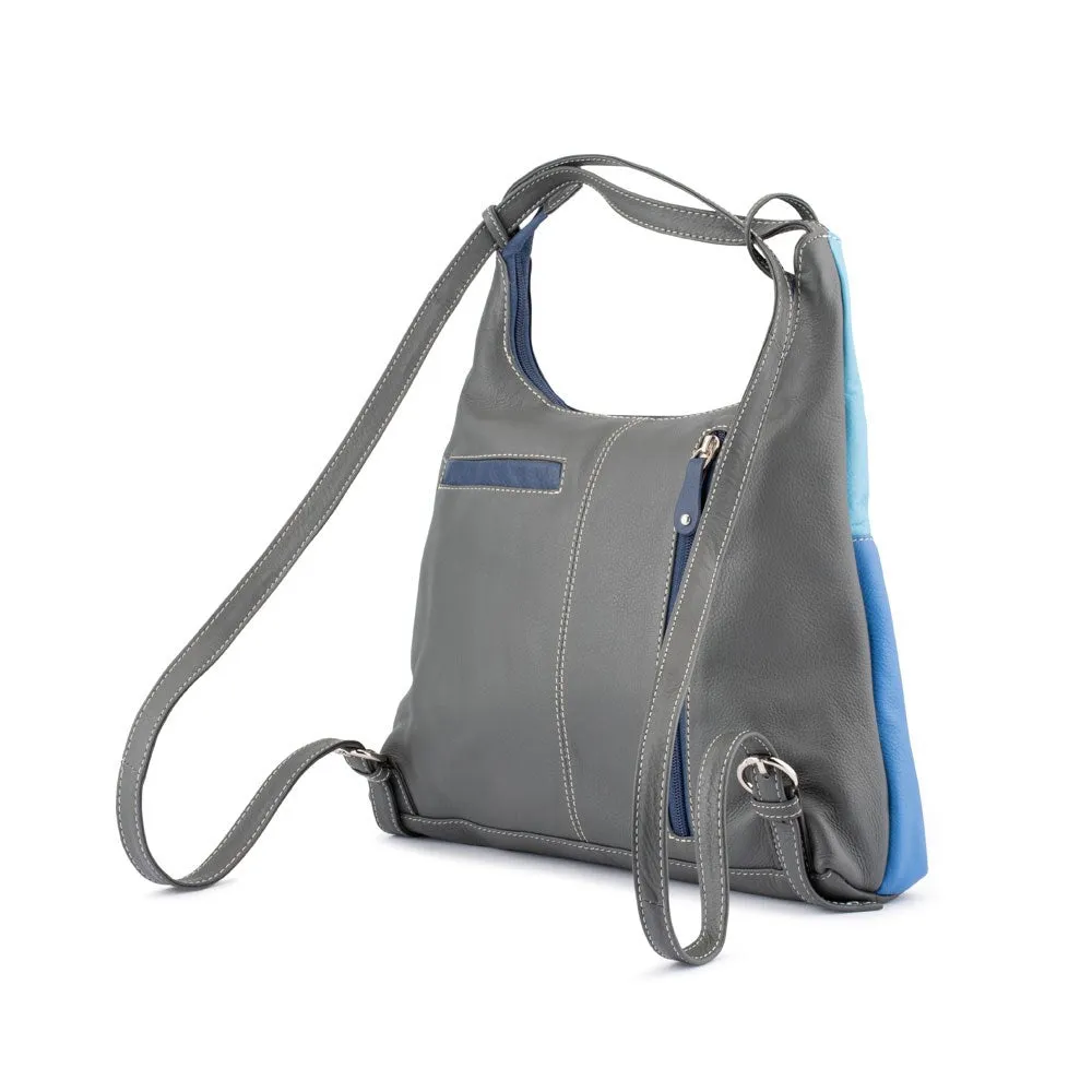 FRANCO BONINI 207 SHOULDER BAG BACKPACK BLUE/MULTI