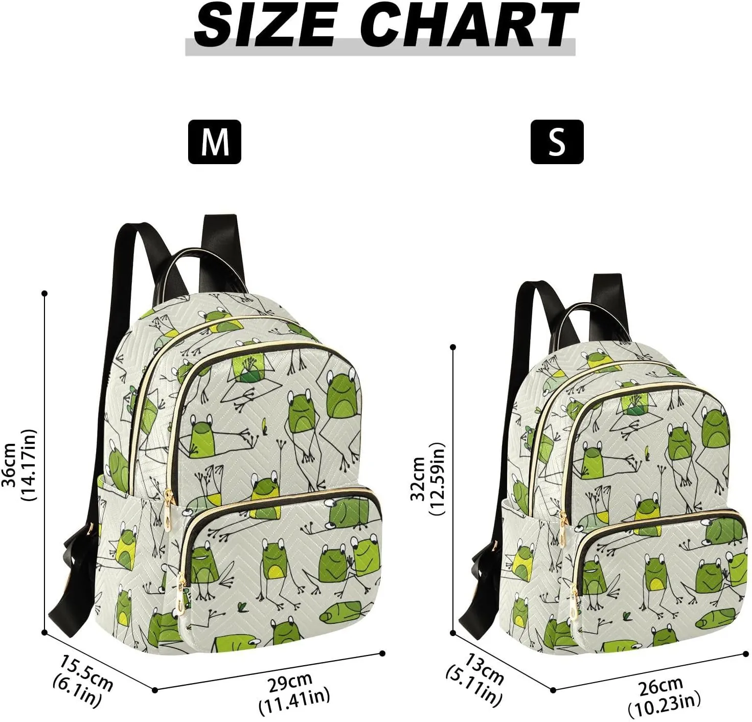 Frog Quilted Backpack Purse for Women Fashion Small Backpack Shoulder Bag Travel Casual Daypack