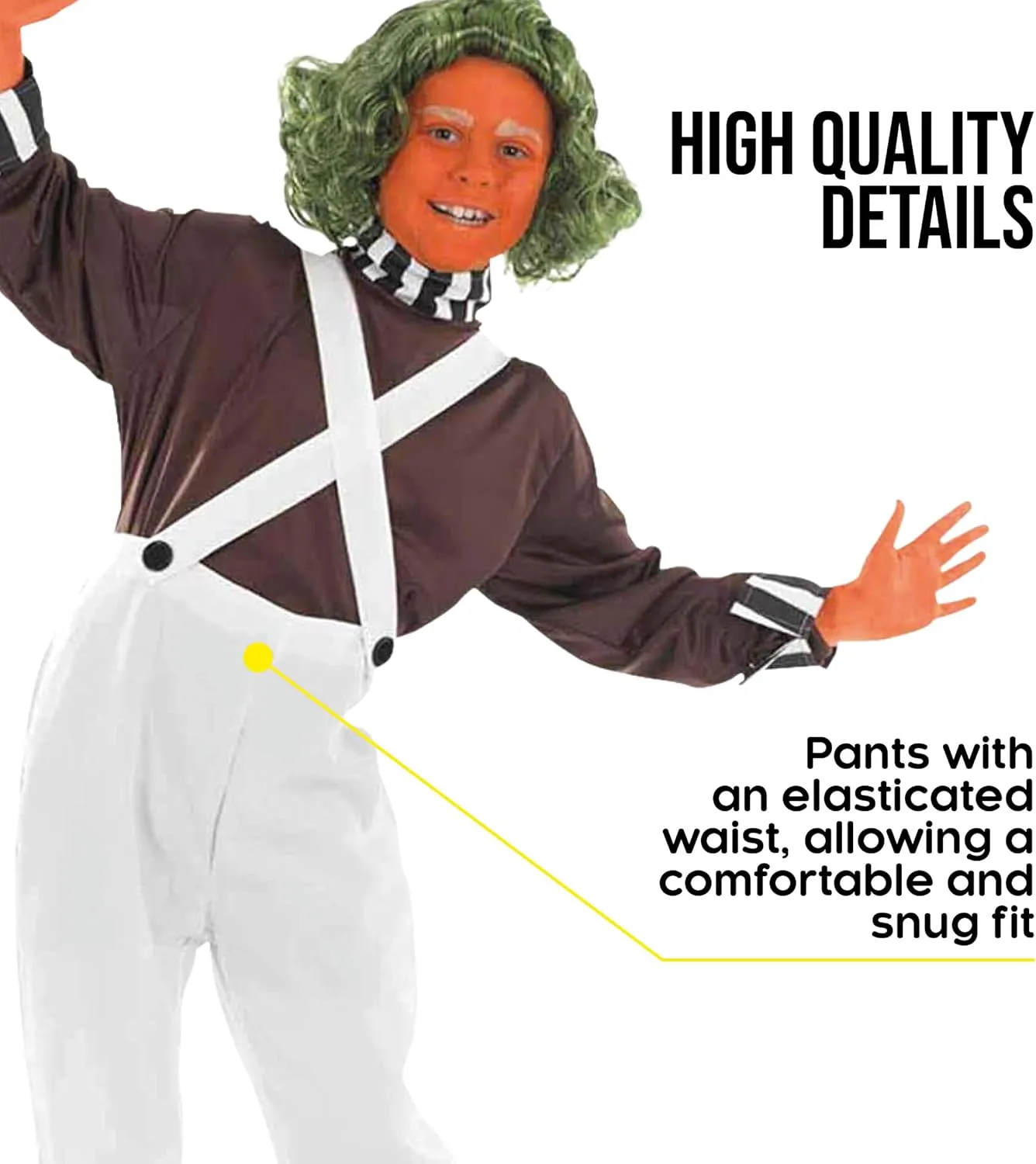 Fun Shack Kids Chocolate Factory Worker Costume - Boys Chocolate Factory Book Character Costume