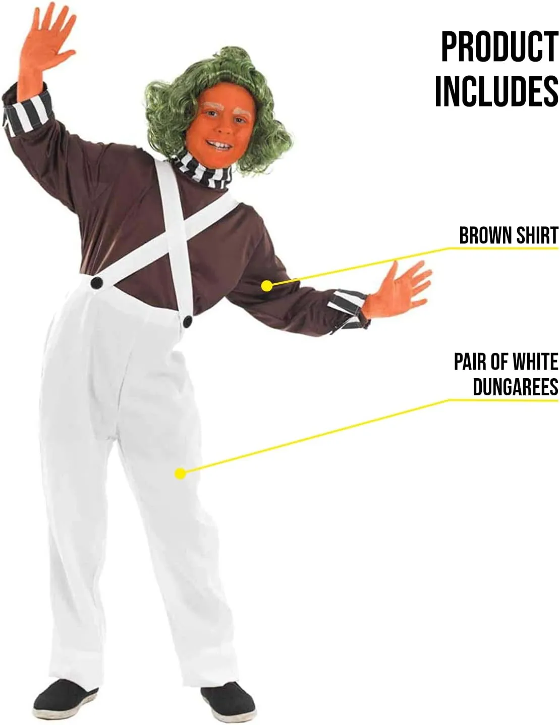 Fun Shack Kids Chocolate Factory Worker Costume - Boys Chocolate Factory Book Character Costume