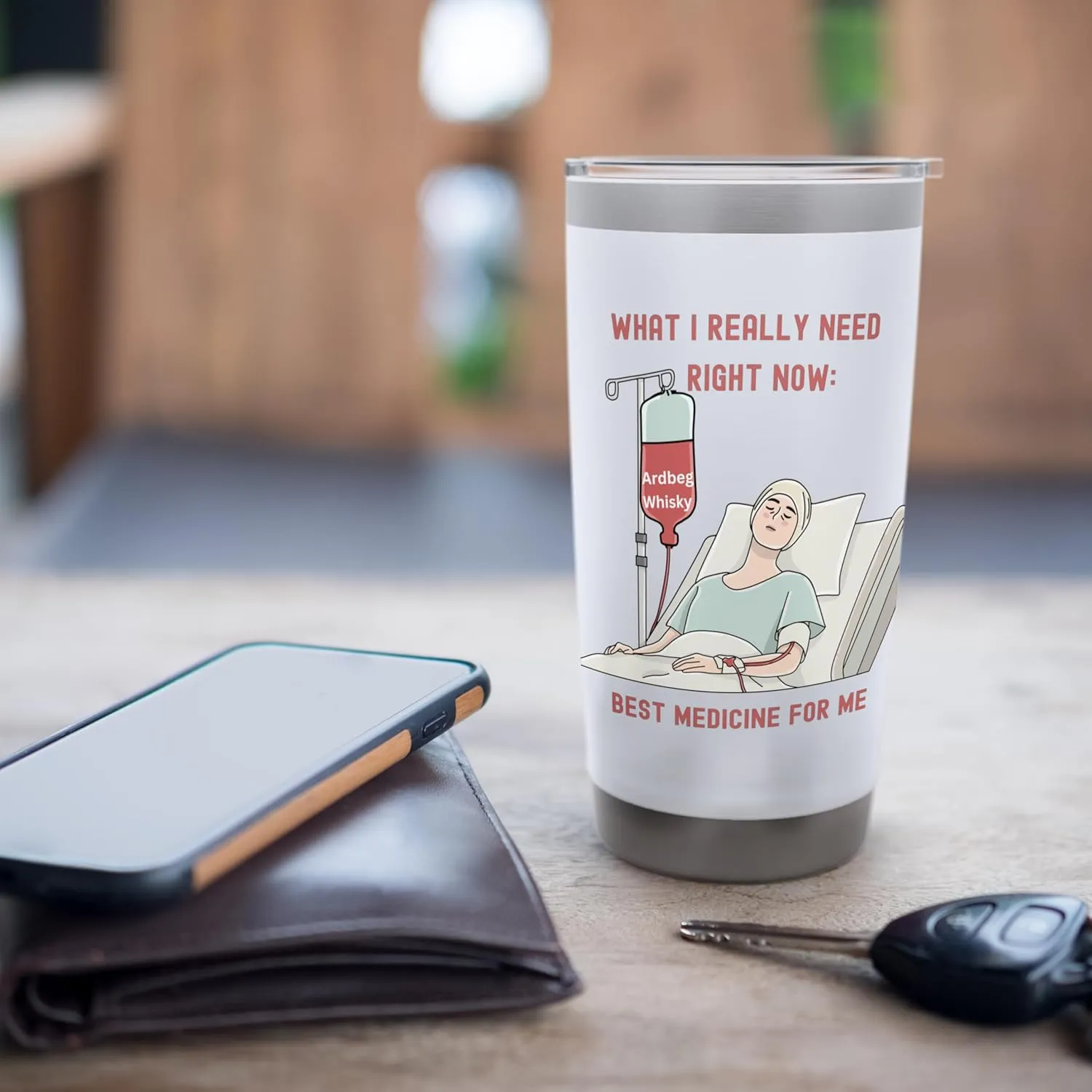 Funny Single Malt Ardbeg desing Stainless Steel Insulated Tumbler