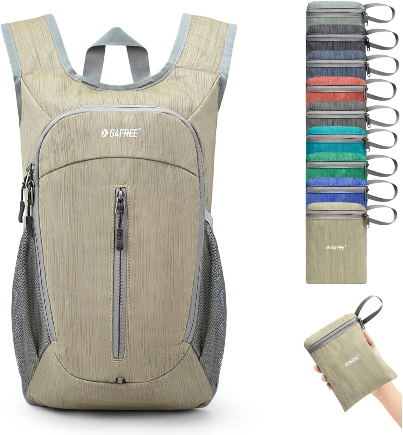 G4Free 10L Hiking Backpack Small Travel Hiking Daypack Lightweight Packable Backpack Casual Foldable Shoulder Bag