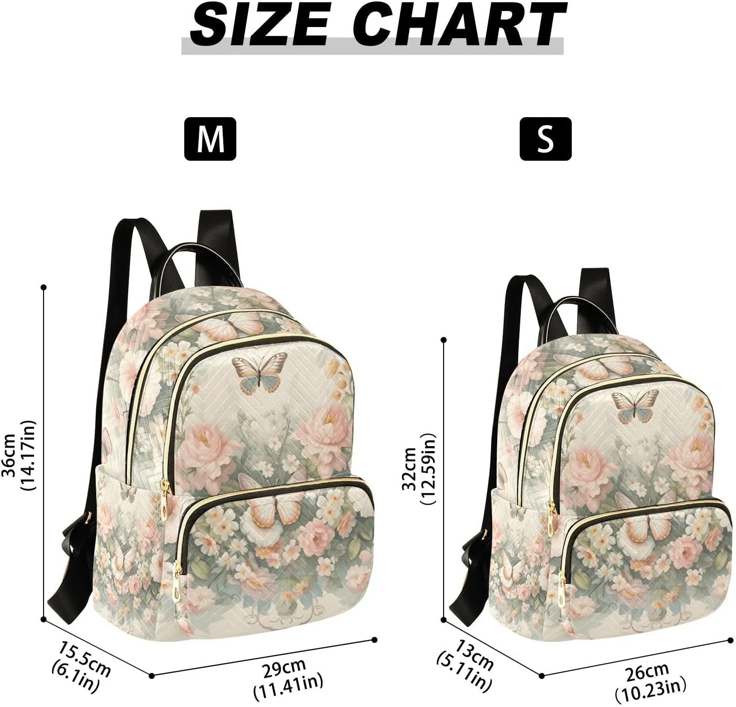 GAIGEO Dragonfly Rose Palace Wind Women Fashion Backpack, Womens Purse Backpack, Backpack Travel for Women, S