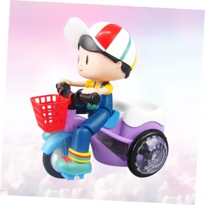 Garneck Creative Tricycle Toy Led Lights Multi-Functional Riding Options Design Easy Installation Special Tricycle for Boys Battery